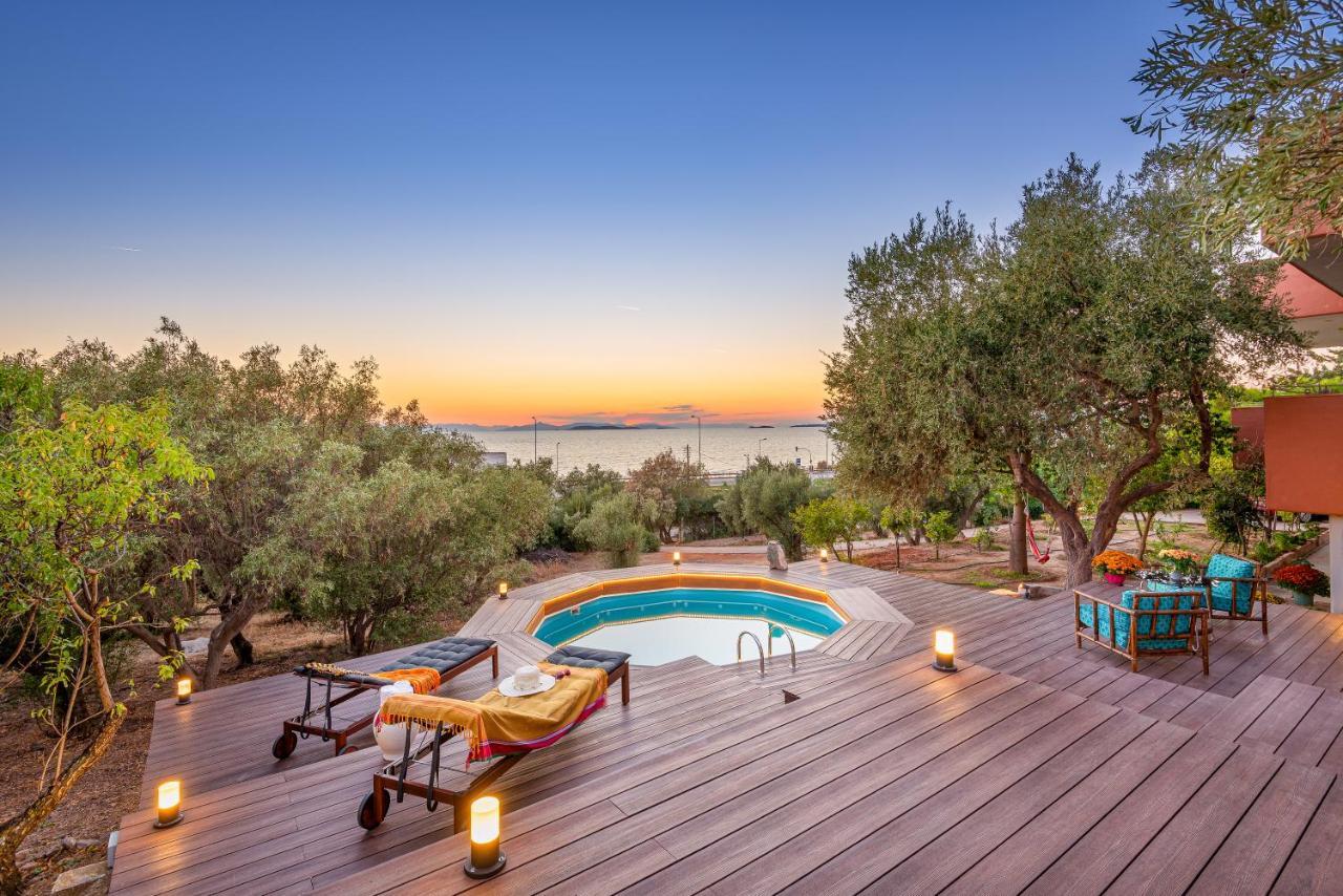Lagonisi Villa Afroditi Bagian luar foto